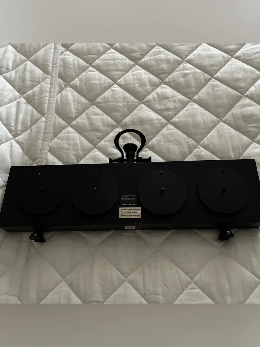 Pottery Barn World Multi-Clock Industrial Retro Mantle Center Piece Clock